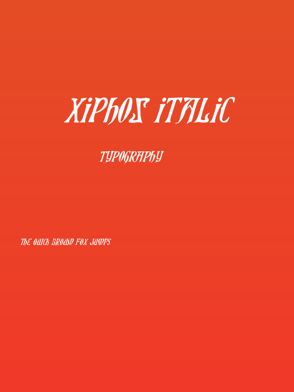 Xiphos Italic Poster