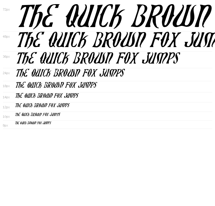 Xiphos Italic Waterfall