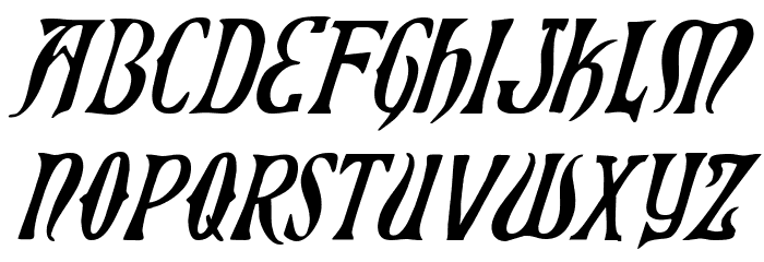 Xiphos Italic フォント 小文字