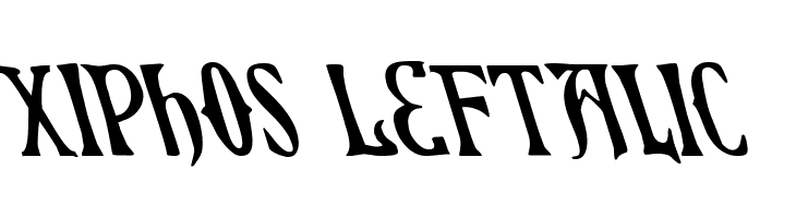 Xiphos Leftalic フォント