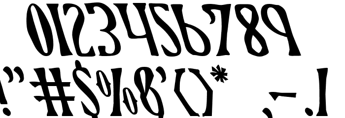 Xiphos Leftalic Font OTHER CHARS
