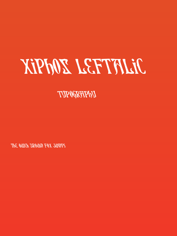 Xiphos Leftalic Poster