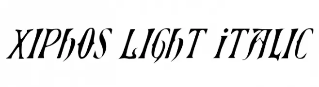 Xiphos Light Italic  baixar fontes gratis