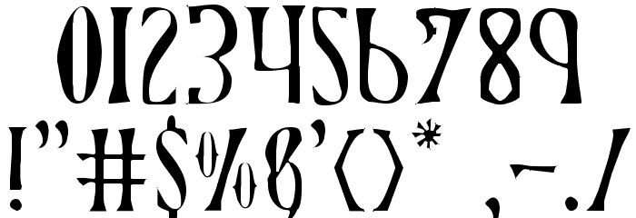 Xiphos Light Font OTHER CHARS