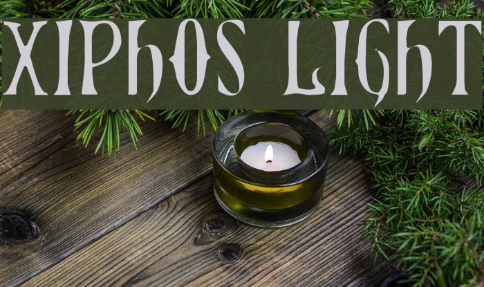 Xiphos Light Font examples
