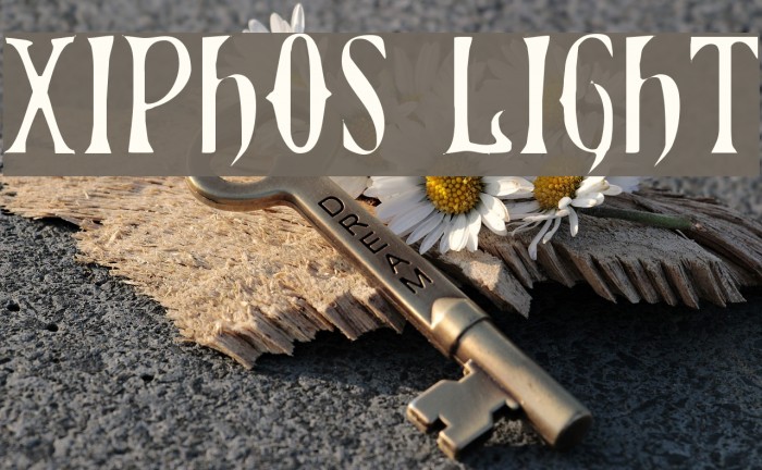 Xiphos Light Font examples