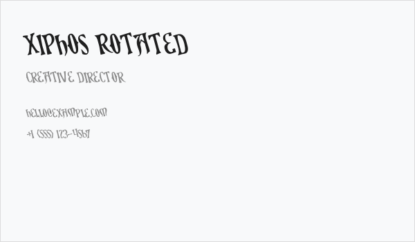 Xiphos Rotated Business Card
