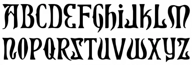 Xiphos Schriftart Groß