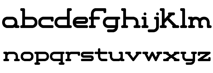 Xipital BRK Font LOWERCASE