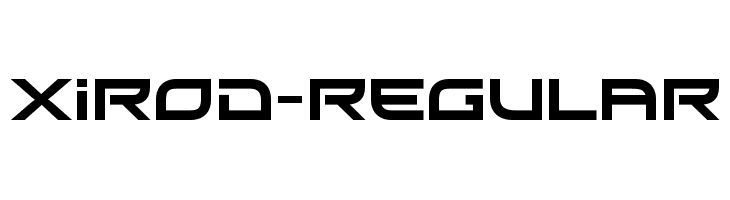 Xirod-Regular  免费字体下载