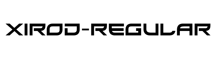 Xirod-Regular  नि: शुल्क फ़ॉन्ट्स डाउनलोड