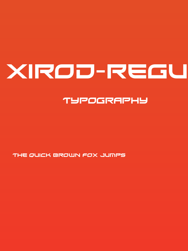 Xirod-Regular Poster
