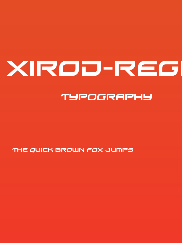 Xirod-Regular Poster