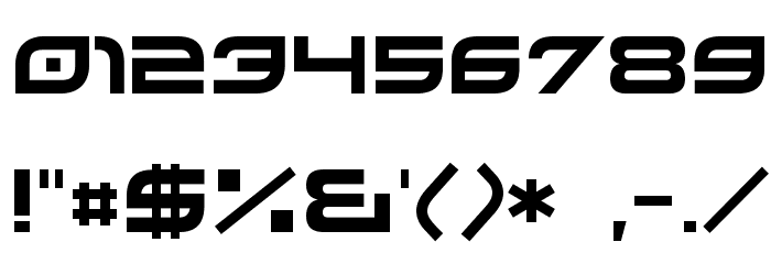Xirod Font OTHER CHARS