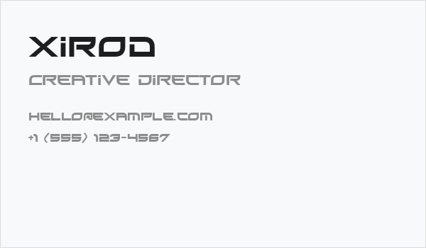 Xirod Business Card