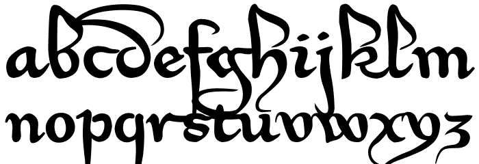 Xirwena Font LOWERCASE