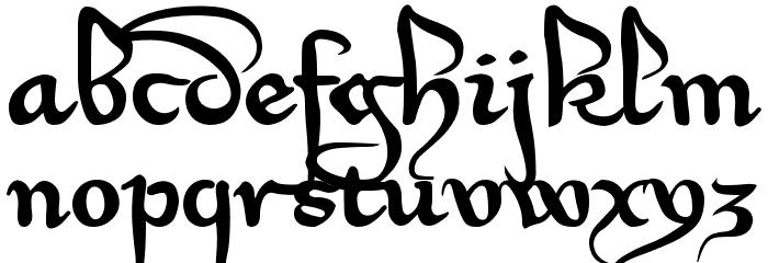 Xirwena Font LOWERCASE