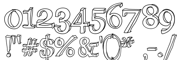 xiImperfect Font OTHER CHARS