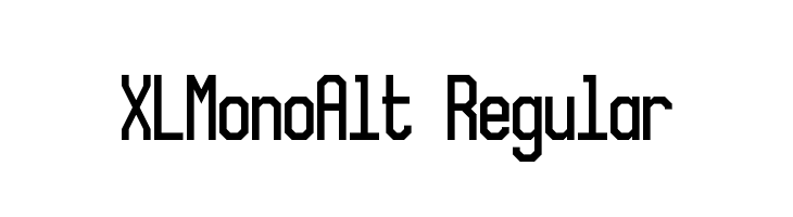 XLMonoAlt Regular  Free Fonts Download