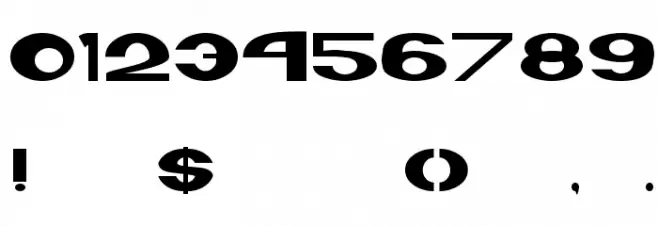 XLR8 Font OTHER CHARS