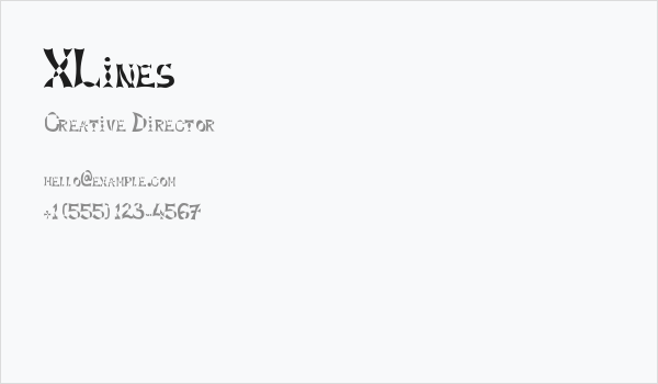 XLines Business Card