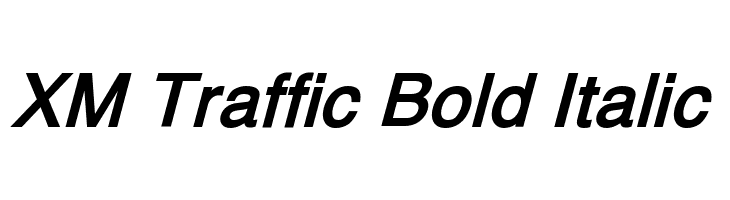XM Traffic Bold Italic  नि: शुल्क फ़ॉन्ट्स डाउनलोड