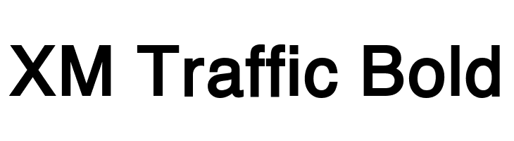 XM Traffic Bold  font caratteri gratis