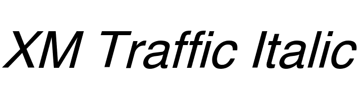 XM Traffic Italic  baixar fontes gratis