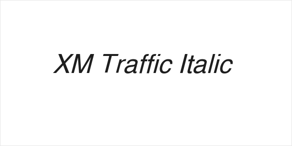 XM Traffic Italic Logo