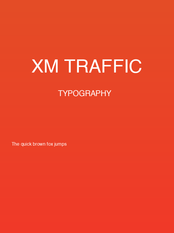 XM Traffic Poster