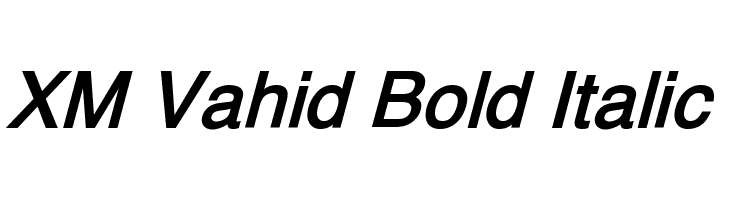 XM Vahid Bold Italic  नि: शुल्क फ़ॉन्ट्स डाउनलोड