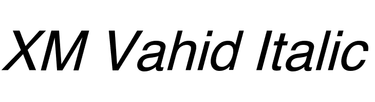 XM Vahid Italic  baixar fontes gratis