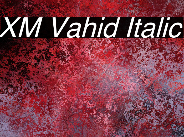 XM Vahid Italic Font examples