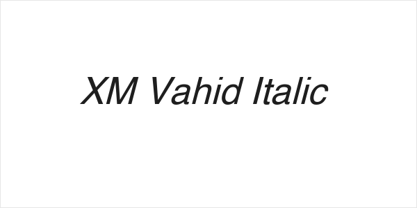 XM Vahid Italic Logo