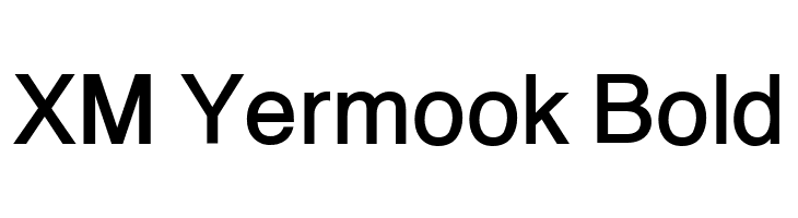 XM Yermook Bold  لخطوط تنزيل