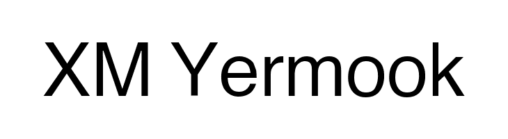 XM Yermook  font caratteri gratis