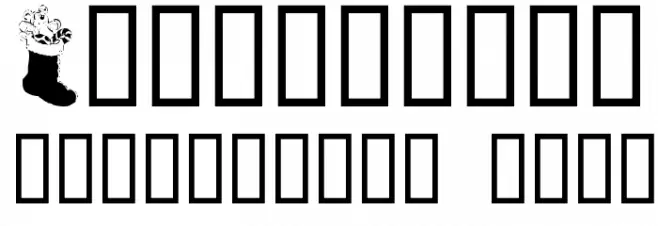 Xmas Clipart Font OTHER CHARS