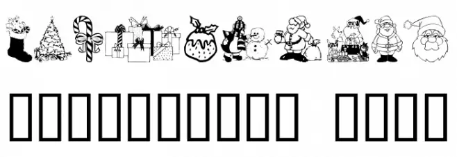 Xmas Clipart Font OTHER CHARS