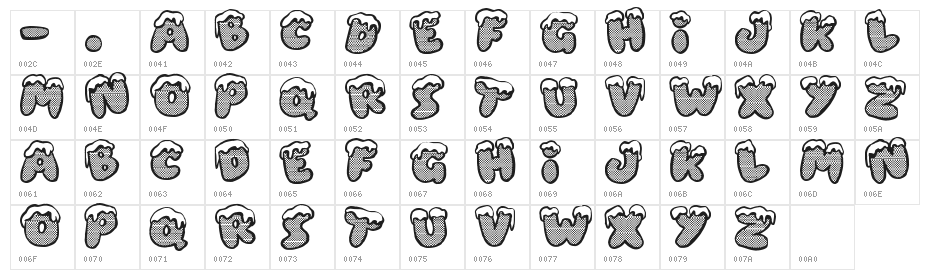 Xmas Dad Character Map
