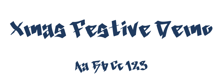Xmas Festive Demo Font Preview