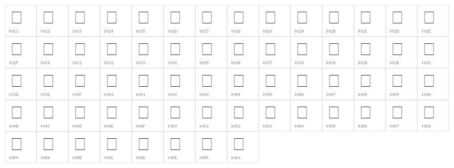 Xmas Font Dingbats Character Map