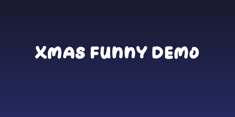 Xmas Funny Demo Social Header