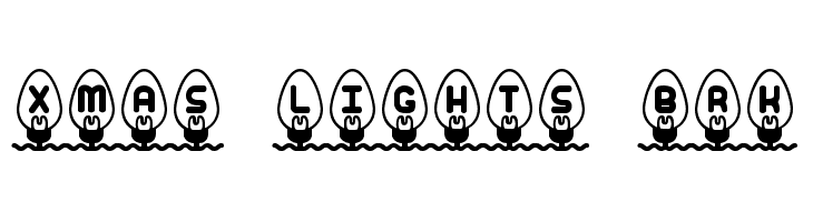 Xmas Lights BRK Font
