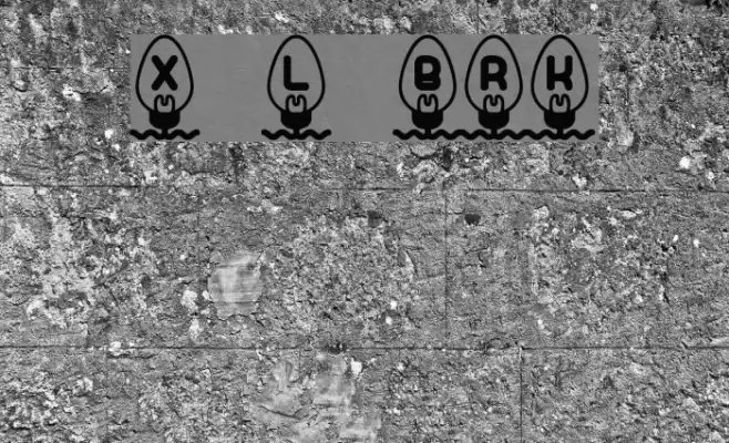 Xmas Lights BRK Font examples