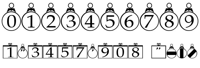 Xmas Regular Font OTHER CHARS