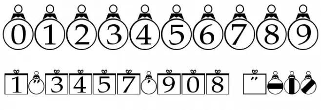 Xmas Regular Font OTHER CHARS