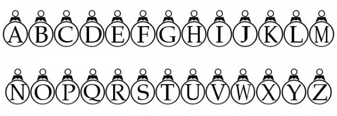 Xmas Regular フォント 大文字