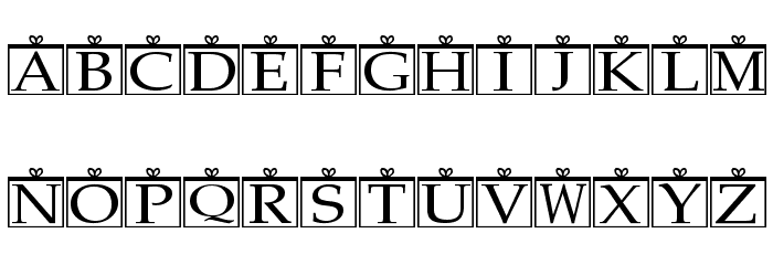 Xmas Regular Font LOWERCASE