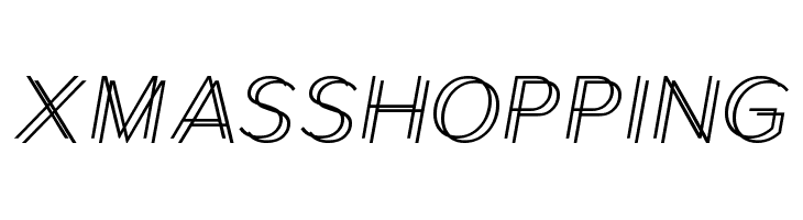 Xmas Shopping Font