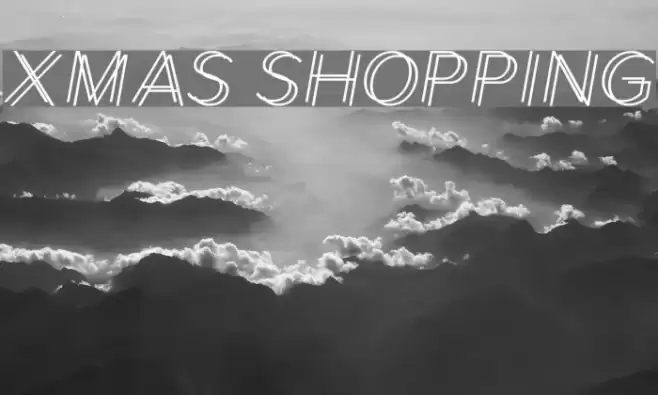 Xmas Shopping Font examples